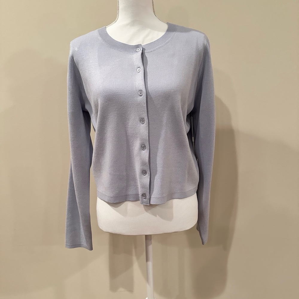 Cyrus Soft Halogen Blue Knit Sweater